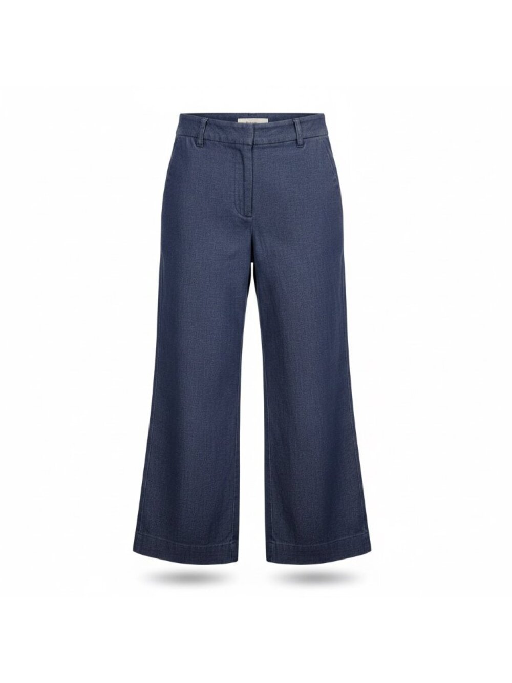 Ann Taylor Factory Womens Blue Wide Leg Pants Casual Denim Look Size 2